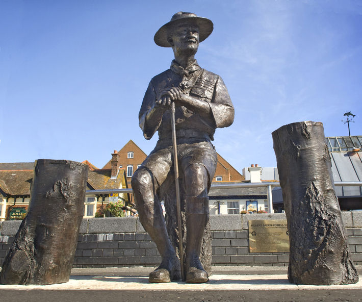 sketch of Baden-Powell statue